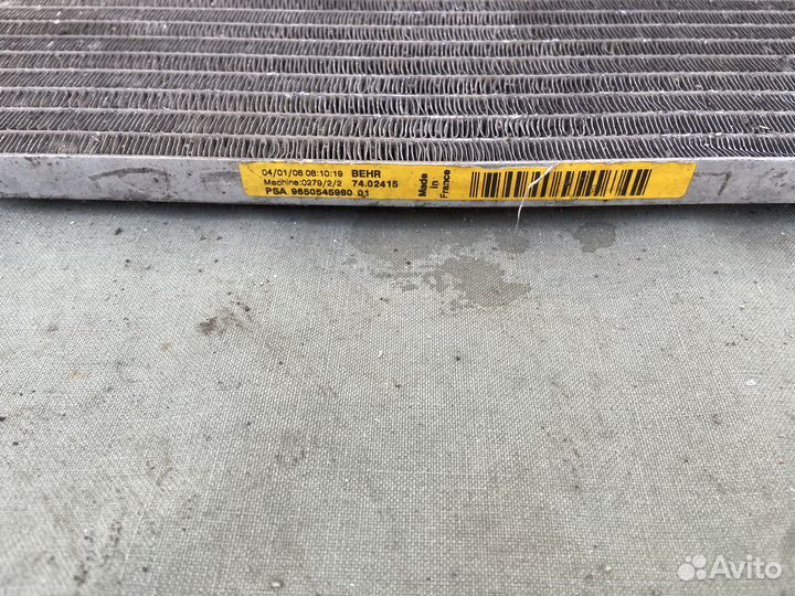 Радиатор кондиционера Citroen C4, Peugeot 307