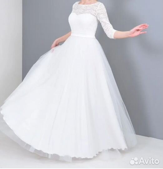 Свадебное платье 44 46 новое