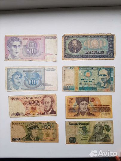Старинные купюры разных стран