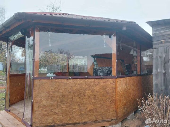 Мягкие окна для теплиц, террас, беседок