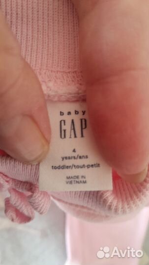 Толстовка, брючки, джинсы Gap на девочку 4-5 лет