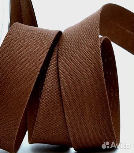 Косая бейка, х/б, цвет Шоколад