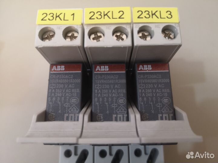 Комплект ABB: цоколь + реле (230VAC, 8A, 2пк)