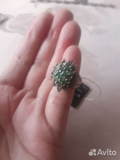 Серьги, перстни, браслет серебро