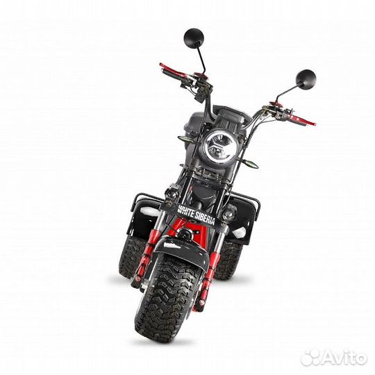 Электроскутер white siberia ikra 5000W RED