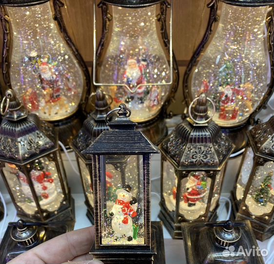 Новогодний фонарик светодиодный ассорти