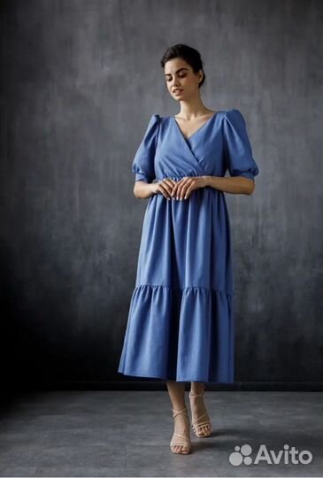 Платье льняное новое