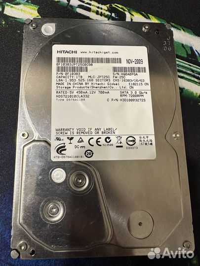 Hdd 1 tb hitachi