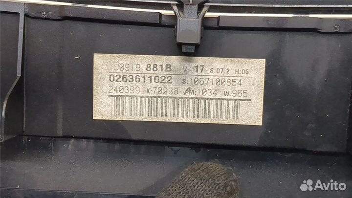 Щиток приборов Volkswagen Bora, 1999