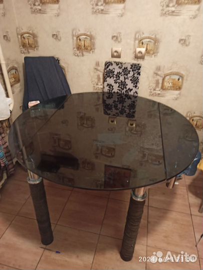 Кухонный стол бу стекло