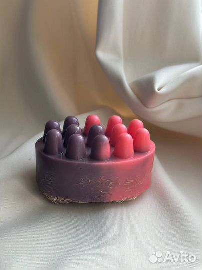 Мыло массажное ручной работы с люфой