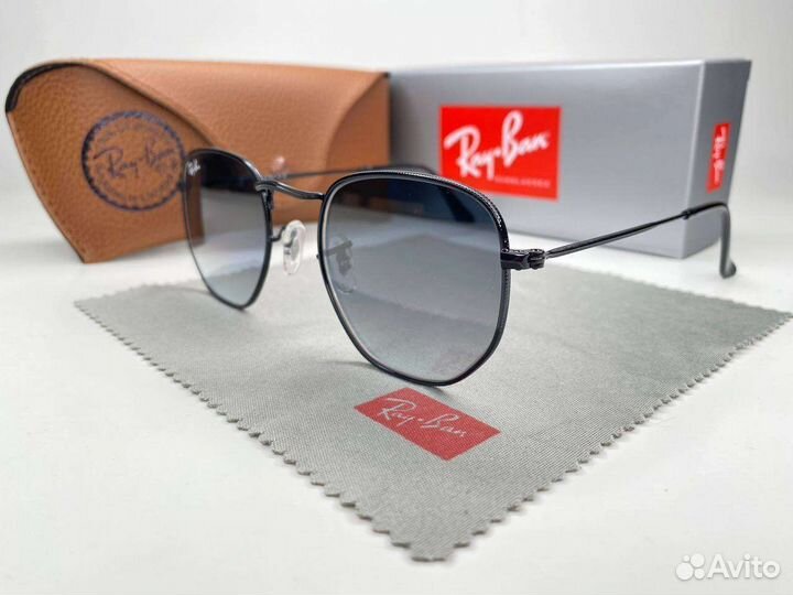 Очки Ray Ban Hexagonal 3548 VIP Голубой Градиент