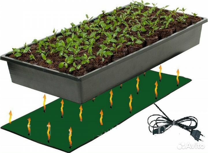 Коврик с подогревом для животных растений саженцев