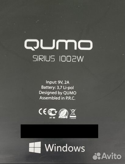 Планшет Qumo Sirius 1002W 32Gb Win 8