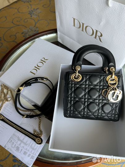 Сумка Lady Dior Mini черная