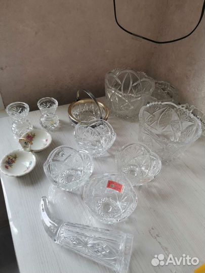 Посуда хрусталь времен СССР