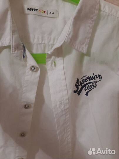 Рубашка нарядная модная на 3-4 хлопок