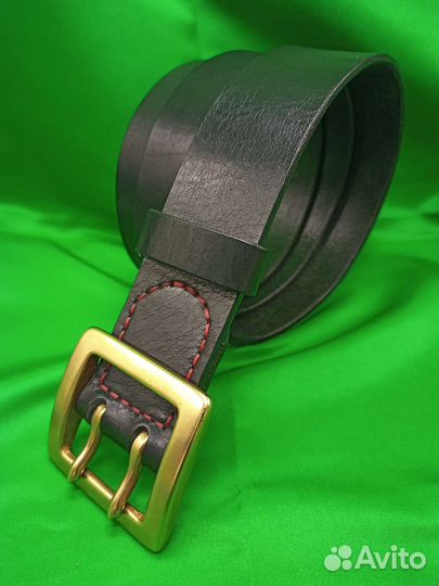 Мужской кожаный ремень ручной работы