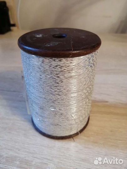 Бобина люрекса серебро