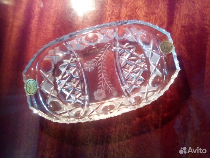 Менажница, 2 графина, 2 конфетницы, штоф