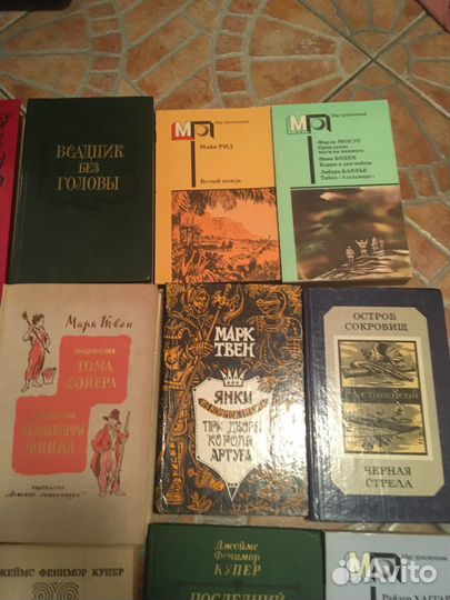 Приключения Рид Скотт Твен Купер Верн 18шт