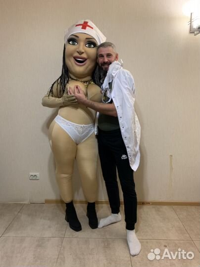 Шуточный стриптиз/ростовая кукла