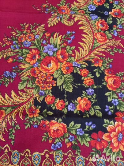 Павловопосадский платок шерсть