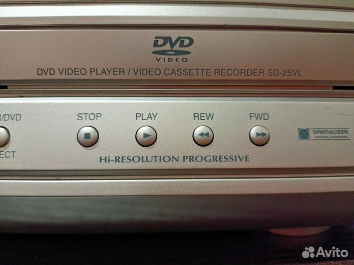 DVD VHS 6 head Hi-fi стерео Toshiba ду комбо