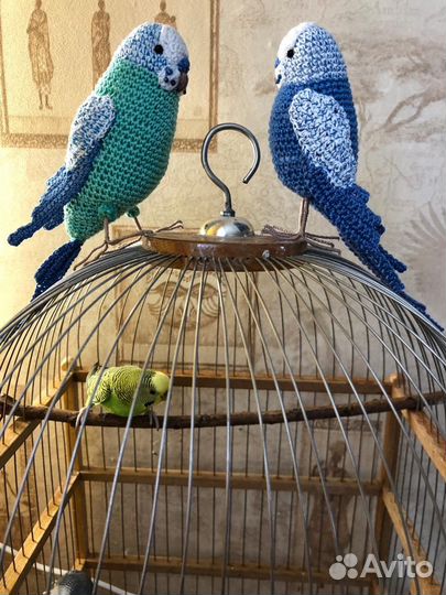 Вязаные игрушки птички ручной работы