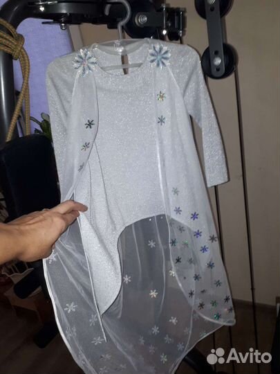 Новогодний костюм Снежн. королева, Эльза, снежинка