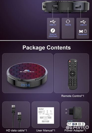 Тв-приставка Magcubic Android 12 Allwinner