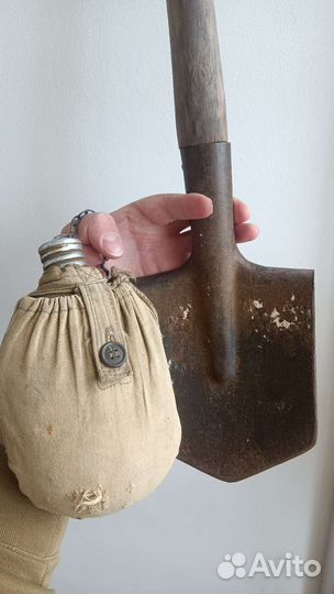 Фляжка ссср, саперка 1945год гмз (набор)