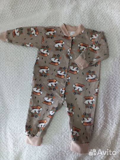 Комбинезоны слипы 62-68