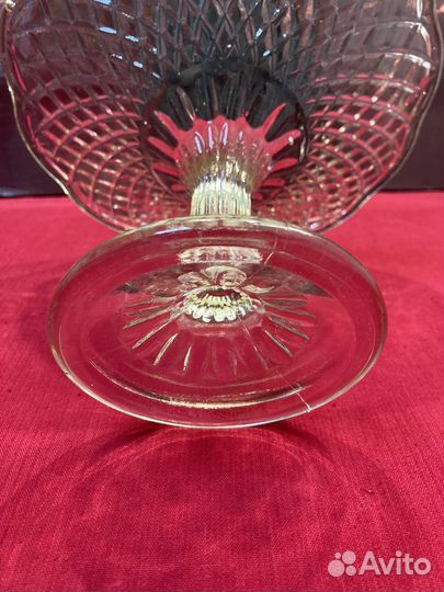 Ваза для фруктов конфетница стекло 2