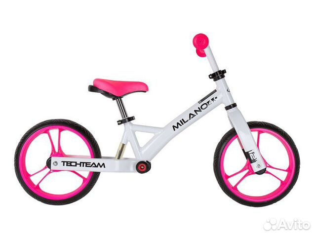 Велосипед беговел tech team milano 4.0 розовый
