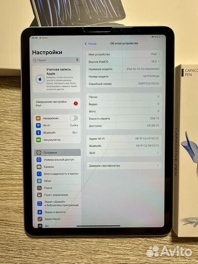 iPad air 4 256 gb pencil + procreate