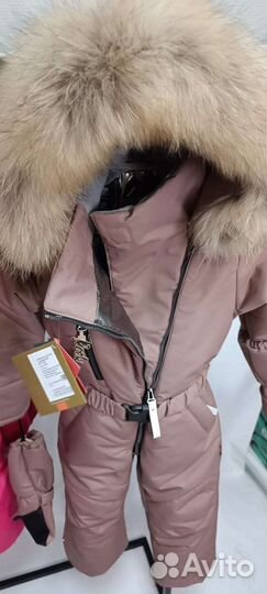 110 новый Зимний комбинезон для девочки