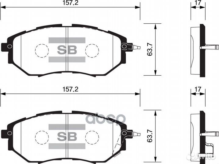 Колодки торм.пер. SP1534 Sangsin brake