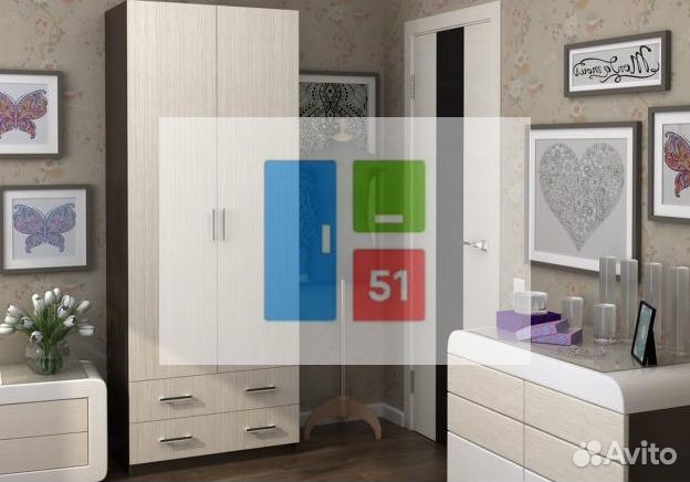 Шкаф двухстворчатый