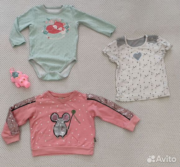 Вещи пакетом на девочку 74-80