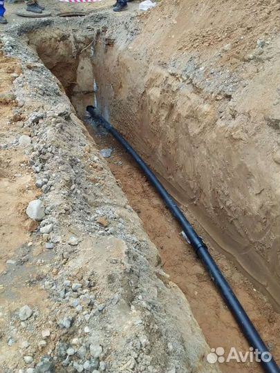 Водопровод, канализация, выгребные ямы,септик