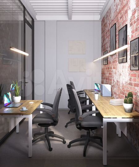Офис, 169 м² на 32 рабочих места