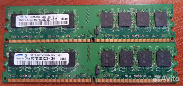 Samsung 1 гб DDR2 PC-5300