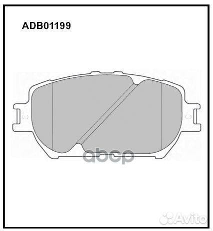 Колодки передние Toyota/AN/ ADB01199 allied nippon