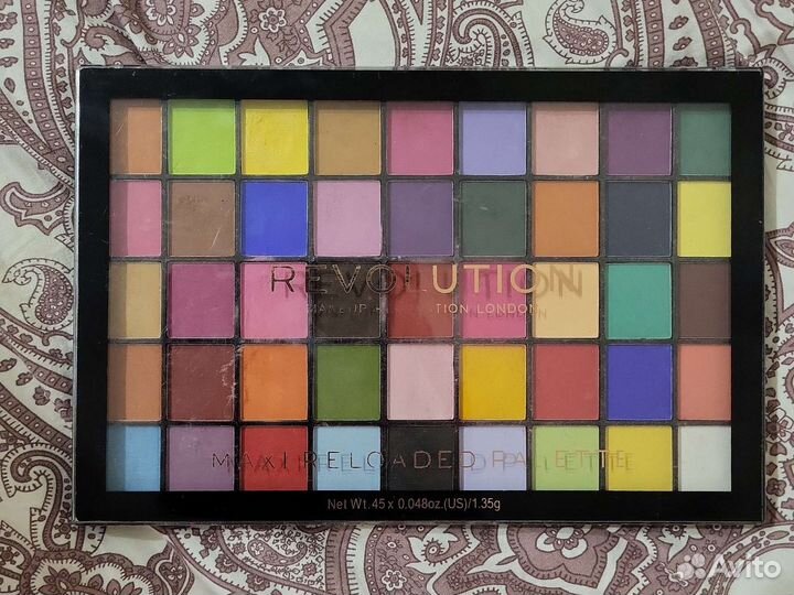 Палетка теней revolution maxi reloaded 45 цветов