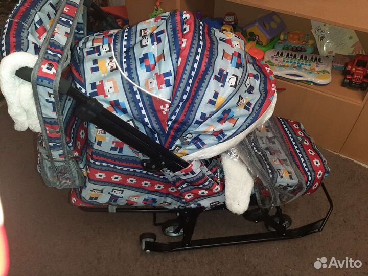 Детские санки коляска