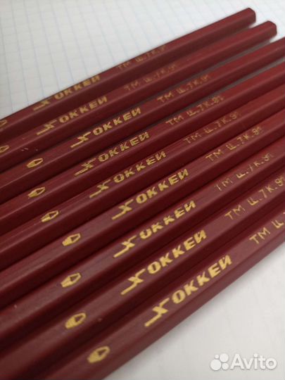 Карандаши простые СССР хоккей
