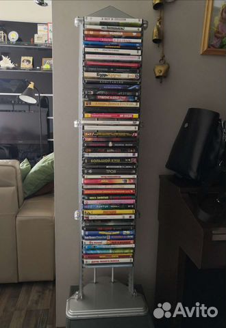 Стойка для дисков + диски DVD Фильмы Мультфильмы