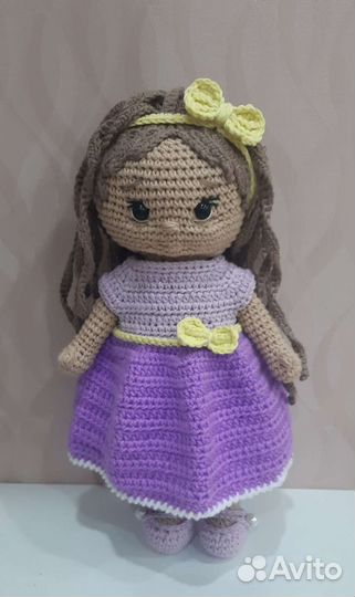 Вязаная кукла ручная работа новая