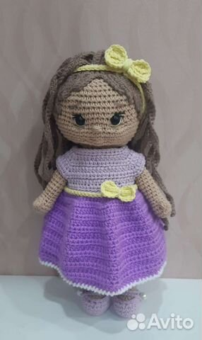 Вязаная кукла ручная работа новая
